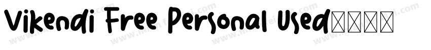 Vikendi Free Personal Used字体转换